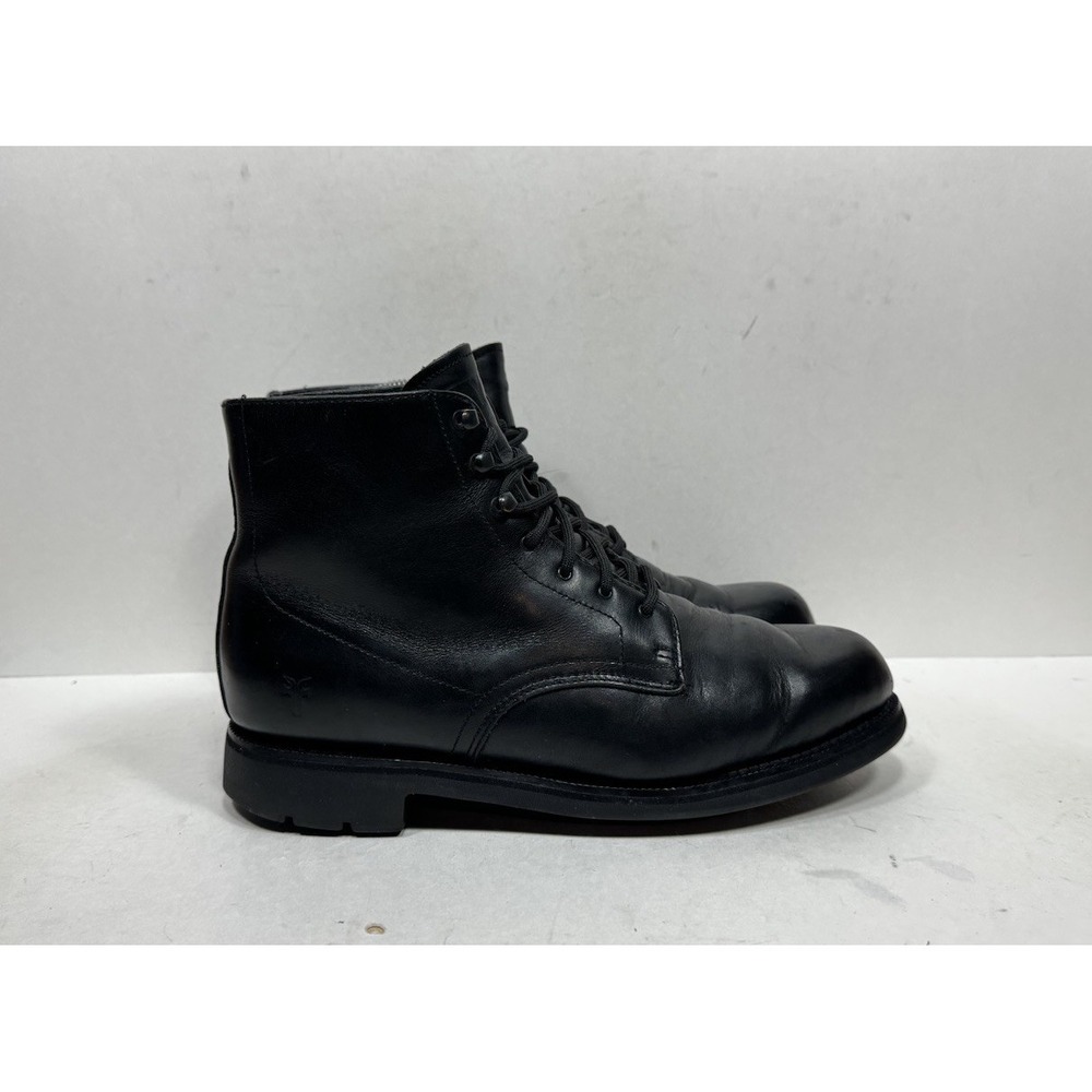 Frye Berwick Boots Black Leather 87430 Men's Size 9 Wide Shoes